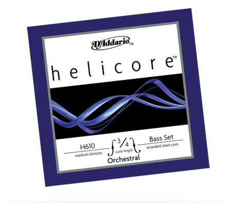 D'Addario コントラバス弦 H611 3 4M（G-nickel） Helicore Orchestral