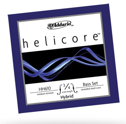 D'Addario コントラバス弦 HH613 3 4M（A-nickel） Helicore Hybrid