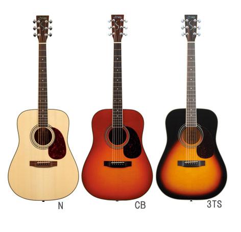 Syairi エスヤイリ YD-6R/N アコースティックギター ハードケース付 S