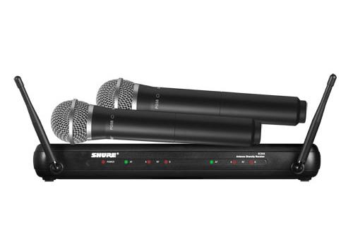 SHURE ワイヤレスマイクセット SVX2/PG58、SVX4 SHURE SVX2 / PG58 ワイヤレスマイク PG58 ※受信機別売 シュア
