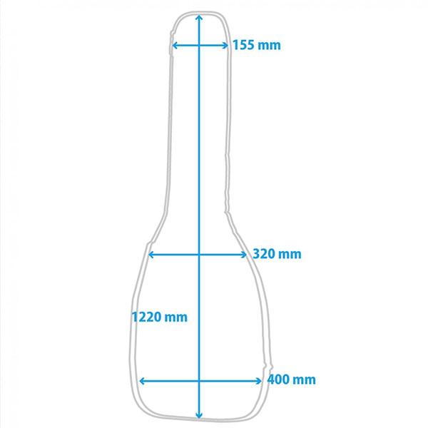 CNB エレキベースギター用ギグバッグ BGB-1680 : CNB ギターバッグ エレキギター用 ギグバッグ EGB-1680