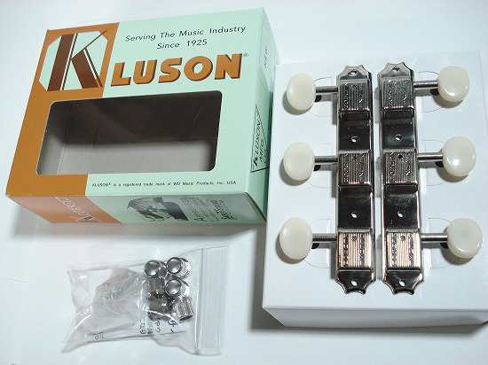 KLUSON/ペグ 3per plate/PB/Nickel/DR【クルーソン】