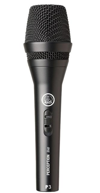 AKG/ダイナミック型マイクロホン P3S（スイッチ付き）