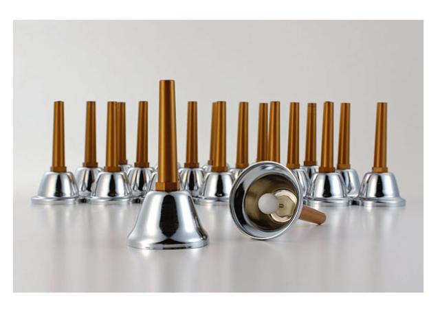 【23音】全音/ミュージックベル・シルバー MB-S（23音セット)（ミュージックベル ハンドベル）の通販は
