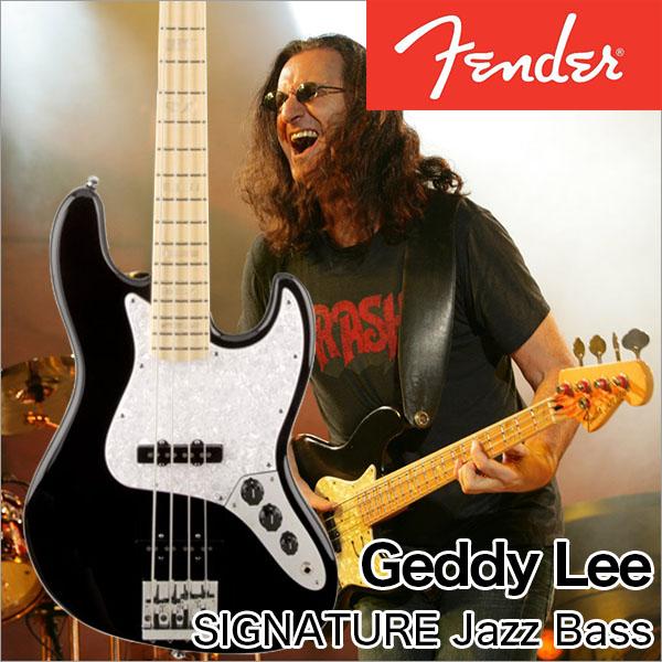 Fender/U.S.A. Geddy Lee Jazz Bass Maple Fingerboard, Black【フェンダー】
