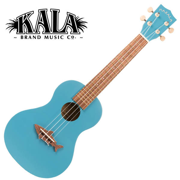 MAKALA by KALA MKSS-BLU20_06 Shark Soprano Ukulele w/bag
