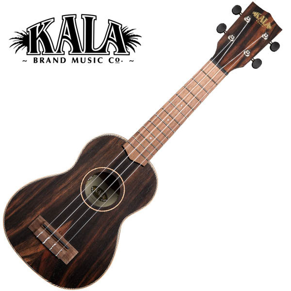 KALA KAEBY-S-WBAG20_06 Ebony Soprano Ukulele w/bag ソプラノウクレレ【カラ】