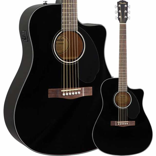 Fender CD-60SCE Dreadnought Black【フェンダー・エレアコ】