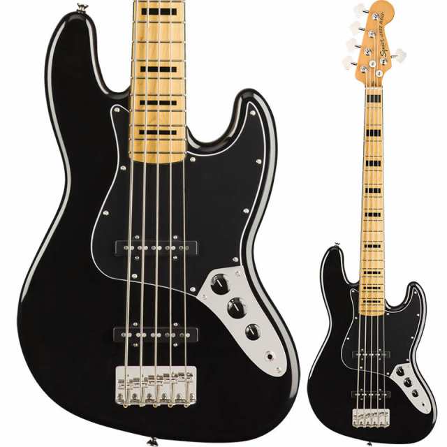 Squier by Classic Vibe '70s Jazz Bass V Maple Fingerboard Black【スクワイヤー5弦ジャズ・ベース】