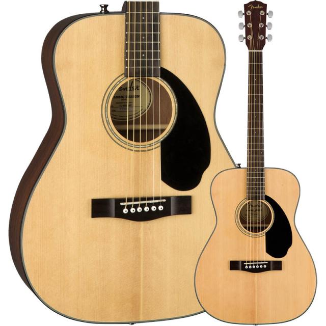 Fender CC-60S Concert, Walnut Fingerboard, Natural アコースティック・ギター〈フェンダー〉
