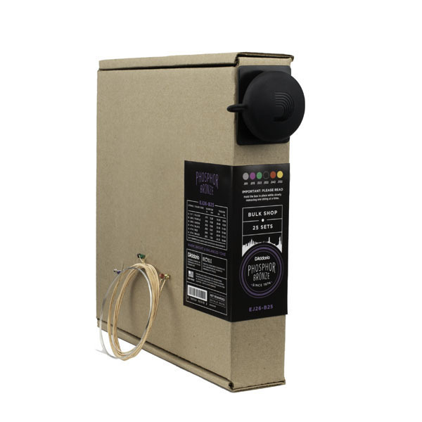 D'Addario EJ26-B25 25セット Acoustic Guitar Phosphor Bronze,Custom Light 11-52 バルクパック〈ダダリオ〉