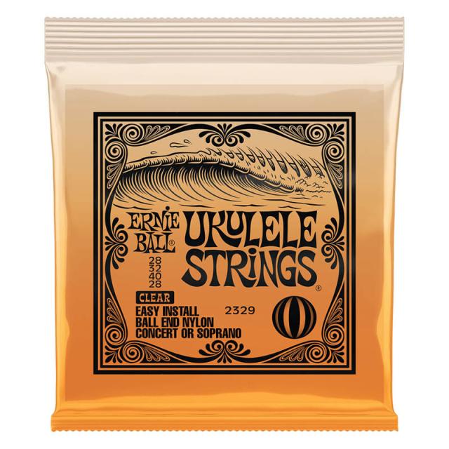 ERNIE BALL #2329 Ukulele Ball End Nylon Strings Clear クリアナイロン ウクレレ弦 〈アーニーボール〉