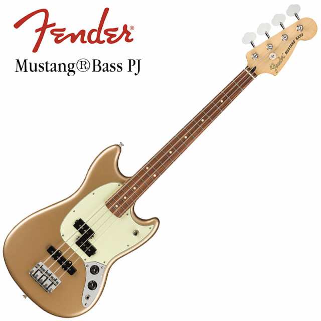 Fender Player Mustang Bass PJ, Pau Ferro, Firemist Gold