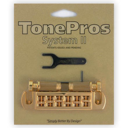 TonePros AVT2G-G ゴールド Wraparound Bridge ギター用ブリッジ〈トーンプロズ〉