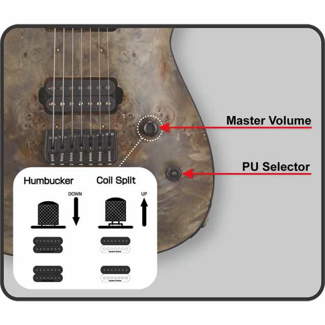 EDWARDS Original Series E-HR7-FX/BM Ash Black 7弦エレキギター【エドワーズ】 の通販はau PAY  マーケット - 楽器de元気 | au PAY マーケット－通販サイト