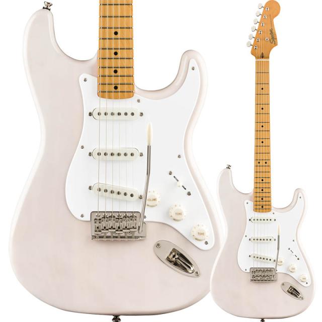 Squier by Fender Classic Vibe '50s Stratocaster, Maple Fingerboard, White Blonde【スクワイア フェンダーストラトキャスター】