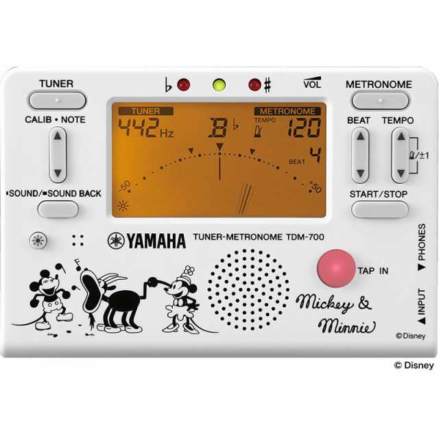 Yamaha Tdm700dmn5 ディズニーチューナーメトロノーム ミッキー ミニー ヤマハtdm 700 の通販はau Pay マーケット 楽器de元気