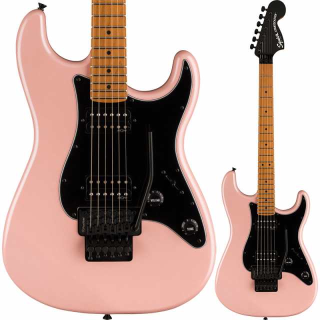 Squier by Fender Contemporary Stratocaster HH FR Roasted Maple Fingerboard Black Pickguard Shell Pink Pearl【スクワイア フェ