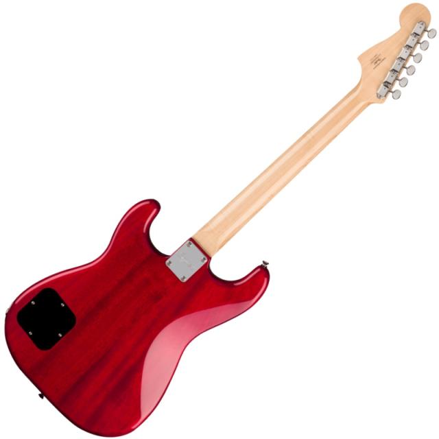 Squier by Fender Paranormal Strat-O-Sonic, Laurel Fingerboard, Black Pickguard, Crimson Red Transparent〈スクワイア フェンダー ストラト〉_1