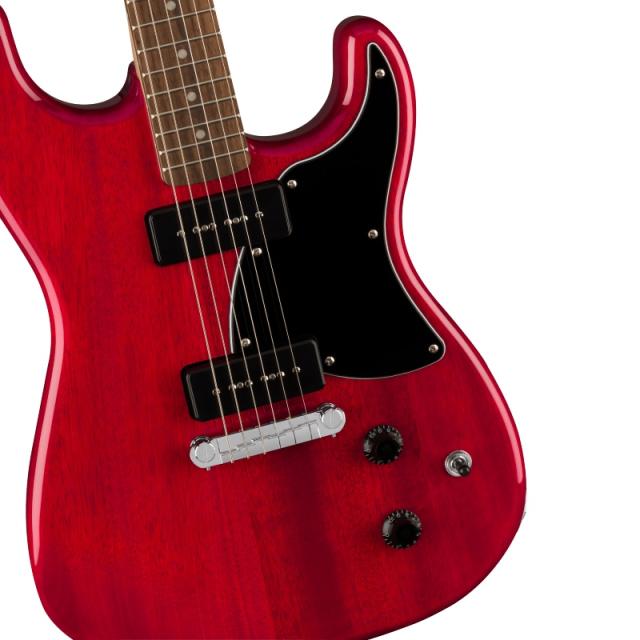 Squier by Fender Paranormal Strat-O-Sonic, Laurel Fingerboard, Black Pickguard, Crimson Red Transparent〈スクワイア フェンダー ストラト〉_2