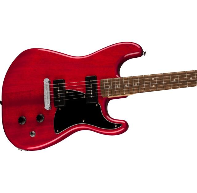 Squier by Fender Paranormal Strat-O-Sonic, Laurel Fingerboard, Black Pickguard, Crimson Red Transparent〈スクワイア フェンダー ストラト〉_3