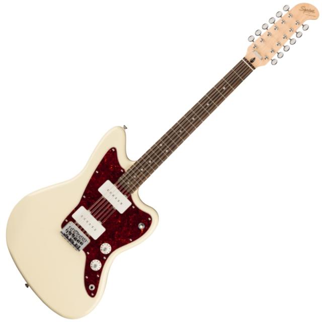 Squier by Fender Paranormal Jazzmaster XII, Laurel Fingerboard, Tortoiseshell Pickguard, Olympic White 12弦ジャズマスター〈スクワイア フェンダー〉の通販は 45,540円
