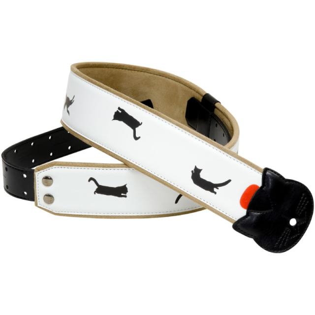 RightOn! STRAPS YOJINEKO MILK WHITE ギター/ベース用ストラップ〈ライトオン！ストラップス〉