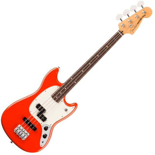 Fender Player II Mustang Bass PJ, Rosewood Fingerboard, Coral Red 