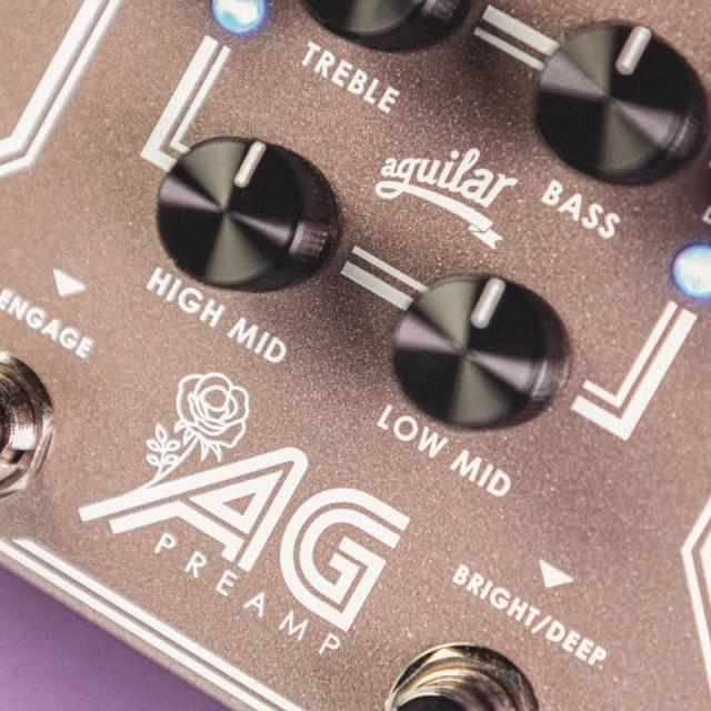 aguilar AG PREAMP/DI PEDAL Breast Cancer Awareness Edition ベース用プリアンプ DI〈アギュラー〉