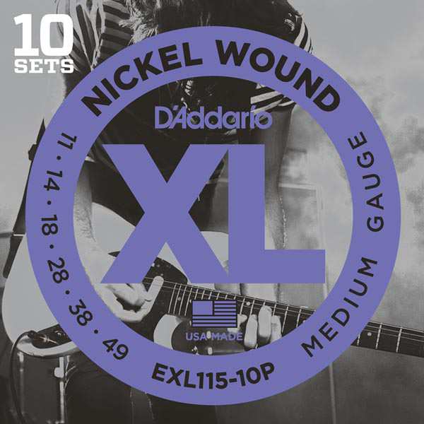 D'Addario エレキ弦 EXL115-10P（10セット入りパック）〈ダダリオ〉