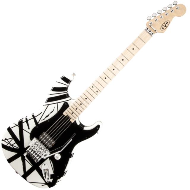 EVH Striped Series White with Black Stripes エディ・ヴァン・ヘイレン エレキギター