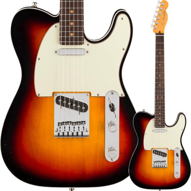 Fender American Ultra Luxe Vintage '60s Custom Telecaster, Rosewood Fingerboard, 3-Color Sunburst〈フェンダーUSAテレキャスター〉