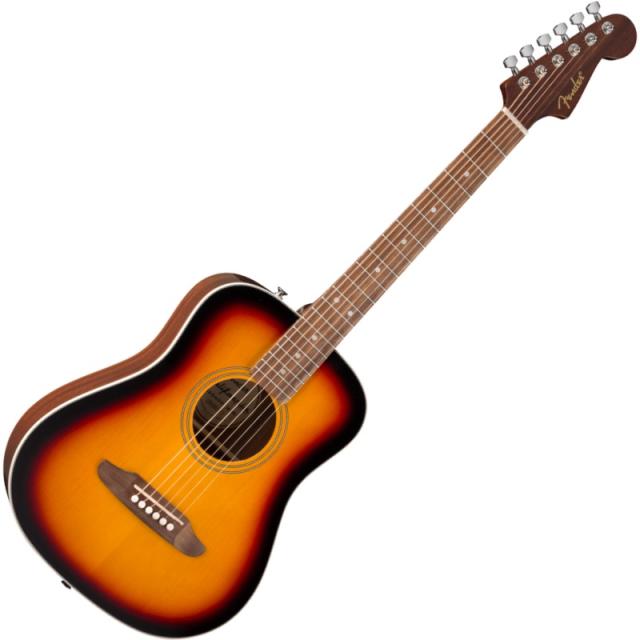 Fender California Standard Redondo Mini with Bag, Spruce Top, 3-Color Sunburst ミニアコースティックギター〈フェンダー〉