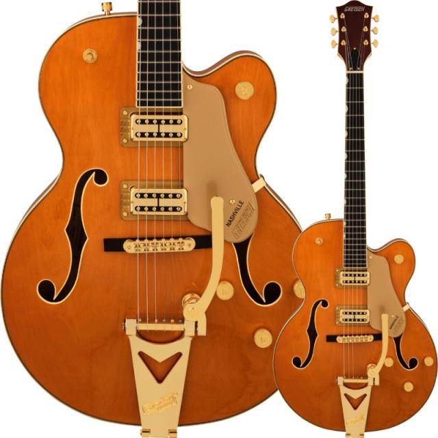 Gretsch Synchromatic Nashville Hollow Body Single-Cut with Bigsby, Ebony Fingerboard, 50's Orange Stain〈グレッチ〉