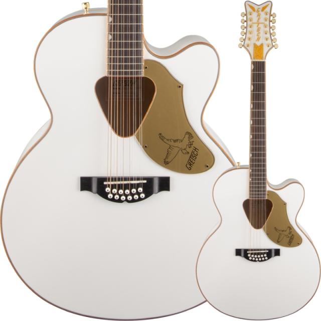GRETSCH G5022CWFE-12 Rancher Falcon Jumbo 12-String Cutaway Electric, Fishman Pickup System, White 12弦エレアコ〈グレッチ〉