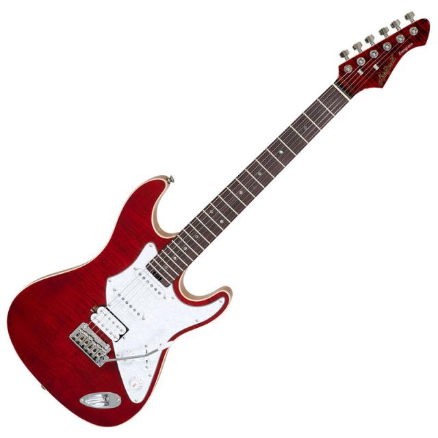 ARIA PRO II 714-AE200 SR (See-through Red) エレキギター〈アリアプロII〉