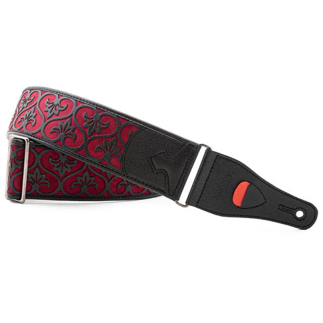 RightOn! STRAPS DELUXE Red ギター/ベース用ストラップ【ライトオン！ストラップス】