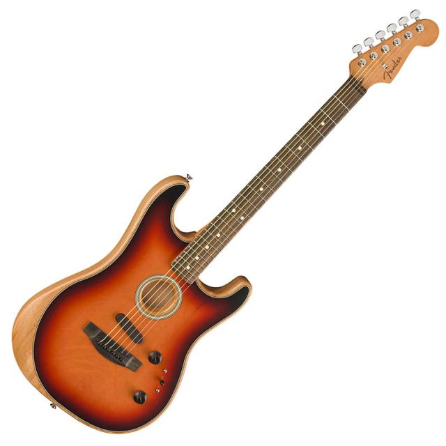 Fender AMERICAN ACOUSTASONIC STRATOCASTER Ebony Fingerboard, 3-Color Sunburst〈フェンダー〉_3