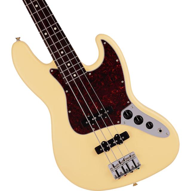 Fender Made in Japan Junior Collection Jazz Bass, Rosewood Fingerboard, Satin Vintage White ジュニア・ジャズベース〈フェンダージャパン〉_2