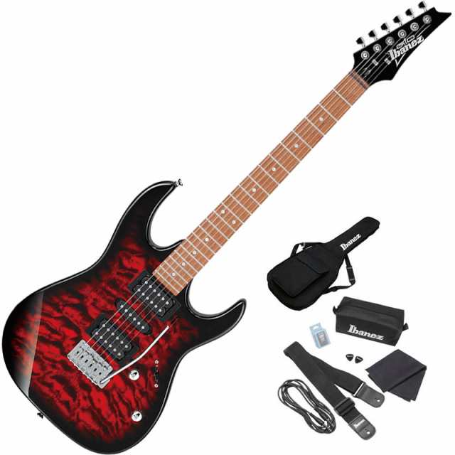 Ibanez GIO GRX70QA-TRB エレキギターセット 初心者セット〈アイバニーズ〉