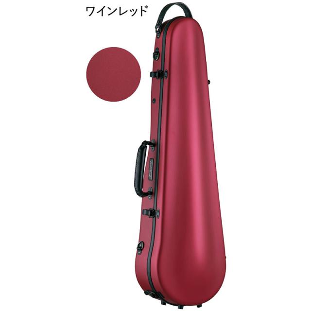 Carbon Mac CFV-2S S-WRD サテンワインレッド バイオリン用カーボンファイバー製ハードケース〈カーボンマック〉