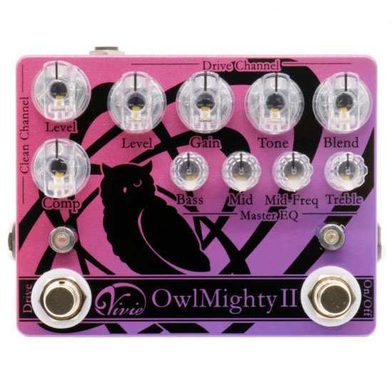 Vivie OwlMighty II Bass Preamp ベース用2chプリアンプ