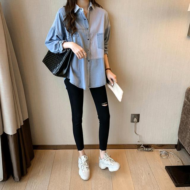 春新作 夏新作 ダンガリーシャツ デニムシャツ ブラウス トップス レディース デニム カットソー 長袖 リゾート カジュアル ジャケット の通販はau Pay マーケット レディスファッション安カワセール Hello