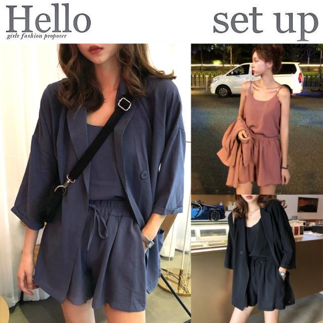 秋冬新作 3点セット レディース テーラードジャケット ジャケット ブレザー キャミソール ショートパンツ ドレス リゾート パーティの通販はau Pay マーケット レディスファッション安カワセール Hello