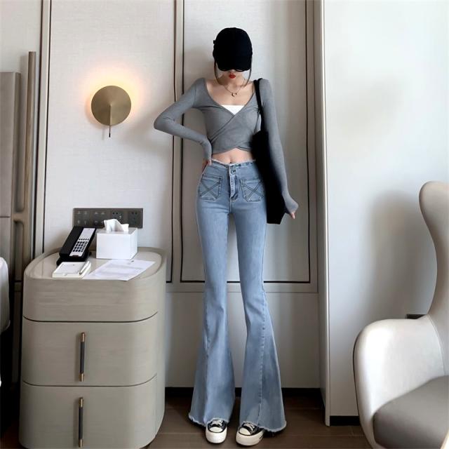 21春新作 デニムパンツ ワイドパンツ ブーツカット フレアパンツ レディース ブリーチデニム ハイウエスト ベルボトム デニム ジーパンの通販はau Pay マーケット レディスファッション安カワセール Hello