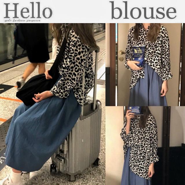 秋冬新作 豹柄 ブラウス レディース トップス ヒョウ柄 シャツ トップス カットソー パーティー 飲み会 可愛い インスタ映え 春 冬 の通販はau Pay マーケット レディスファッション安カワセール Hello