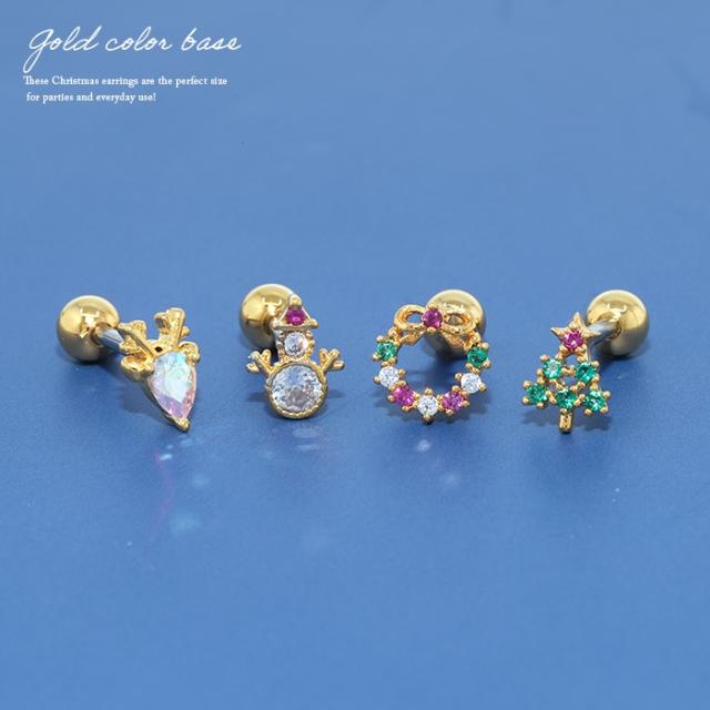 ボディピアス クリスマス 冬 軟骨ピアス 16G 可愛い 金属