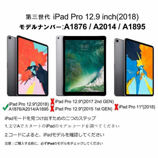 iPad Pro 12.9 トラックパット LEDバックライト付き キーボード ケース 第3/4世代 Apple Pencil収納 ワイヤレスbluetoothキーボード 充電