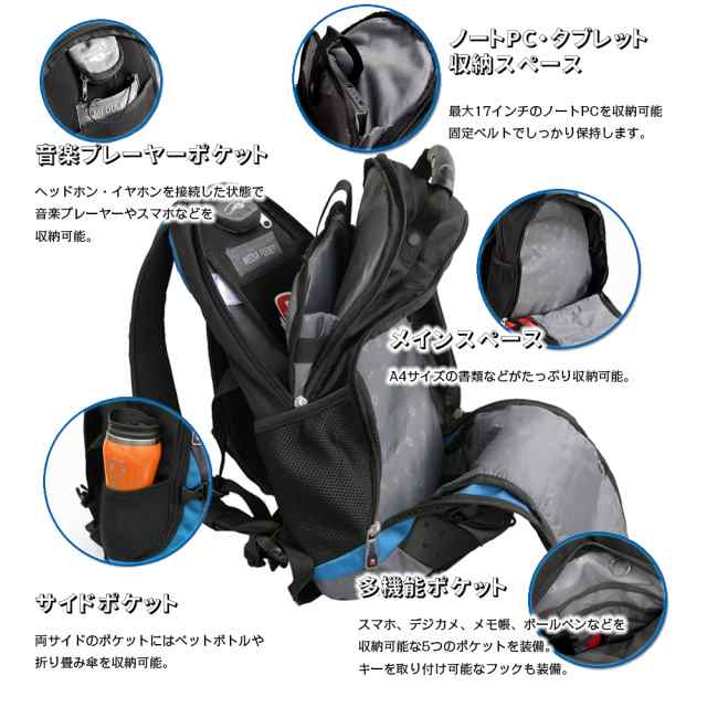 送料無料 Swisswin Sw9663 多機能 バックパック 人気 リュックサック 軽量 男女兼用 大容量 登山バッグ ビジネスリュック の通販はau Pay マーケット Pcatec