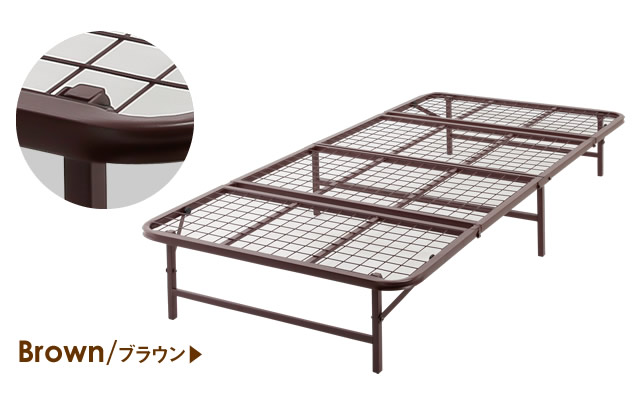 折りたたみベッド シングル パイプベッド スチール製 簡易ベッド コンパクト シングルベッド 収納 メッシュ 一人暮らし 新生活 ベッド ベ